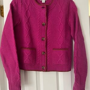 Sundance Pink Cable Knit Sweater